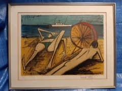 ベルナール・ビュッフェ Bernard Buffet ビーチシーン 65/80 ベルナール・ビュッフェ Bernard Buffet ビーチシーン 65/80 - メルカリ