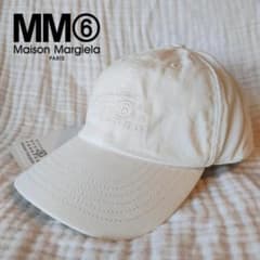 新品☆MM6 Maison Margiela ホワイト キャップ ロゴ タグ - メルカリ