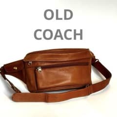 美品　コーチ　COACH ボディバッグ　ウエストバッグ　オールレザー　ブラウン ba72f76e52c37fb0a82f5be995696b