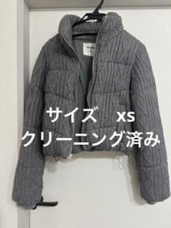 早い者勝ち】HOLLISTER ショートダウンジャケット ケーブルニットXS 