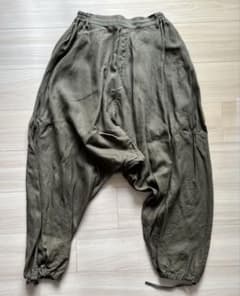 S*o様 wafuリネン 空気のように軽やかなサルエルパンツ 柳煤竹（修繕箇所あのサムネイル