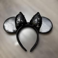 東京ディズニーリゾート カチューシャ ブラック スタッズ - 3