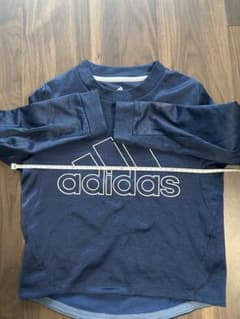 adidas キッズ 長袖トレーナー ネイビー 130のサムネイル