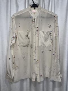 MASU ZIP-UP GALAXY SILK SHIRT(WHIITE)のサムネイル