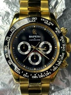 美品 BAPEX ベイペックス TYPE 4 腕時計 T004 ゴールド メンズ - メルカリ