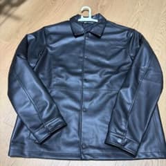 ZARA フェイクレザージャケット ブラック Lサイズのサムネイル