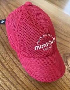 mont-bell メッシュキャップ レッドのサムネイル