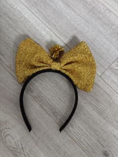 Flying Tiger Headband, Gold Ribbon