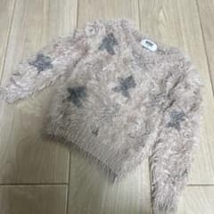 100 ラッドチャップ　星柄パイルニット