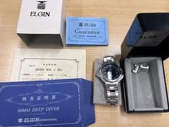 希少　ELGIN DEEP DIVER 8000M 腕時計 動作未確認 エルジン 希少 ELGIN DEEP DIVER 8000M 腕時計 動作未確認 エルジン - メルカリ