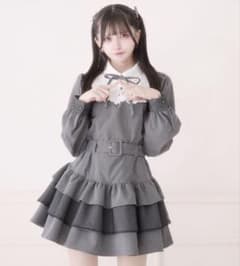 ♡Pal elfy リボン付きドットチュールティアードワンピース ♡ - メルカリ