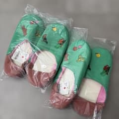 新品　ウニコunico刺繍 ルームシューズ バブーシュのサムネイル