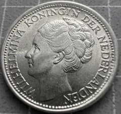 ち*う様 1892年オランダ　ウィルヘルミナ女王 10セント銀貨 1944年オランダ 10セント銀貨ウィルヘルミナ女王 ハイグレード - メルカリ