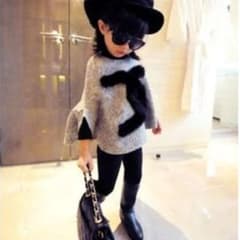 韓国子供服　ポンチョ　アウター　100~120のサムネイル