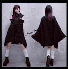 【睡魘夢愛 様 専用】 着物風袖2WAY BLACK SHIRTのサムネイル