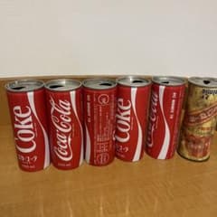 1*B様 昭和レトロ Coca Cola コカ•コーラ 昔の空缶 - メルカリ