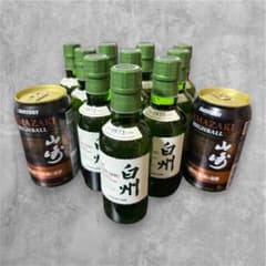 白州 ミニボトル 180ml×10本 おまけ(山崎ハイボール缶2本) - メルカリ