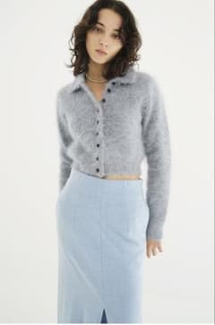 CLANE ANGORA SHORT KNIT CARDIGAN クラネ - メルカリ