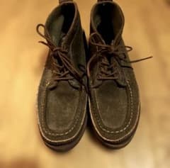 RUSSELL MOCCASINラッセルモカシン　ブーツ　US7 グリーン RUSSELL MOCCASINラッセルモカシン ブーツ US7 グリーン - メルカリ