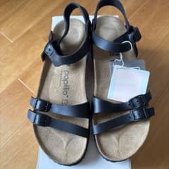 ビルケンシュトックPapillio サンダル ブラックのサムネイル