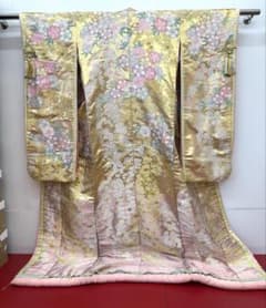 ⚫︎中古　色打掛⚫︎お洒落系⚫︎淡い配色⚫︎HANAE MORI⚫︎T-517-11 ⚫︎中古 色打掛⚫︎お洒落系⚫︎淡い配色⚫︎HANAE MORI⚫︎T-517-11