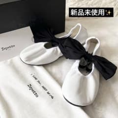 新品✨Repetto レペット sia コラボ リボン ホワイト バレエシューズ