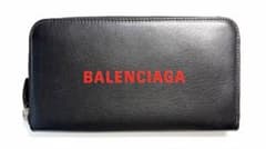 美品⭐️バレンシアガ BALENCIAGA ラウンドファスナー 長財布 ブラック