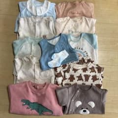 ロンパース10着セット　秋冬　男の子のサムネイル