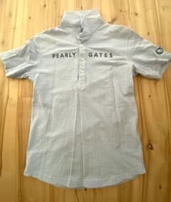 PEARLY GATES 半袖シャツ ライトブルー サイズ5 - メルカリ
