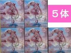 벚꽃 미쿠 AMP+ 피규어 벚꽃 드레스 Ver Ver 피규어 5개 세트