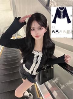 GRL♥レースフリルトップス[dk1564]のサムネイル