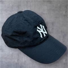 【MLB公式】ニューヨーク・ヤンキース ナイロンキャップ ブラック 刺繍ロゴのサムネイル