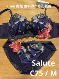 新品/ワコール/サルート/ブラ&ショーツanan 掲載 倉科カナさん/C75/M