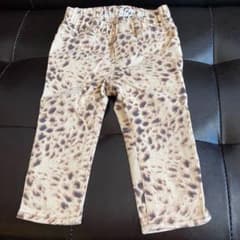 ANAP キッズ　ヒョウ柄デニムパンツのサムネイル