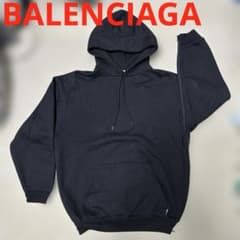 激レアBALENCIAGA バレンシアガ オーバーサイズ無地パーカー ハイブラ 