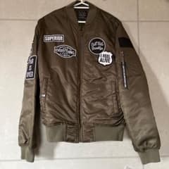 ミリタリージャケット MA-1 カーキ　Mのサムネイル