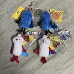 パペットスンスン オーロラストラップ付き ぬいぐるみマスコット　4つセット