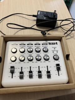 Maker hart 5チャンネル　ステレオ音声ミキサー　ホワイト　新品未使用のサムネイル