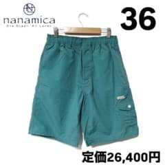 ○★新品未使用　nanamica（ナナミカ）　アロハショーツ　36　ネイビー 新品 ナナミカ デッキ ショーツ CG コーラル グリーン 36 ハーフパンツ