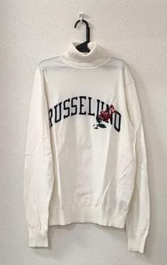 ラッセルノ フラグローズロゴ インナーニット Lサイズ相当 白 - メルカリ