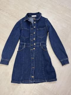 ZARA デニムワンピース 長袖のサムネイル