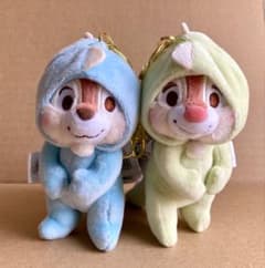 디즈니 스토어 칩 데일 키체인 공룡 봉제인형 마스코트