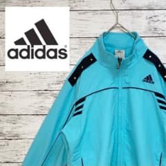 【希少】adidas アディダス ジャージ　刺繍ロゴ　US 90s 古着のサムネイル