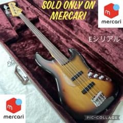 【激レア】fender Japan JB62 フレットレス　Eシリアル 激レア】fender Japan JB62 フレットレス Eシリアル - メルカリ