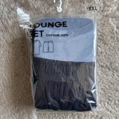 GU ラウンジセット コットン パジャマ 部屋着 青系 大きいサイズXXLのサムネイル