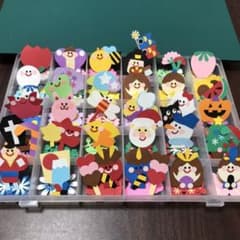 クラフトパンチ　詰め合わせ　春夏秋冬　ケース付き　セット　12か月　四季　パーツのサムネイル