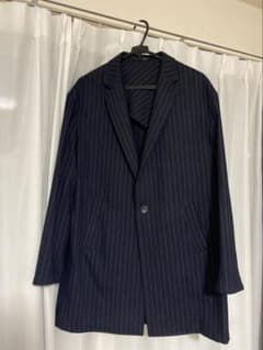 ネイビー ストライプ テーラードジャケット ZARA MAN ザラのサムネイル