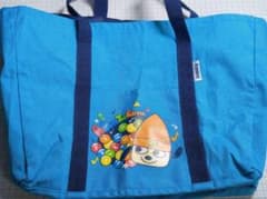 【美品】パラッパラッパー　トートバッグ　ブルー　買い物バッグ 平成レトロのサムネイル