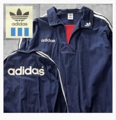 Vintage 80s Adidas Drill Top Pullover, Navy, Extremely Rare