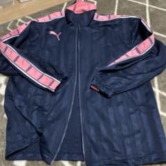 PUMA ネイビー ストライプ ジャージ SSのサムネイル